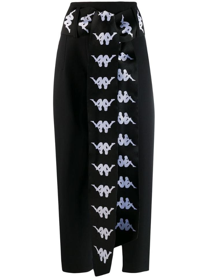 Kappa Logo Wrap Track Trousers - Black