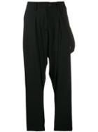 Isabel Benenato High Waisted Tailored Trousers - Black