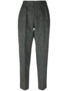 Alberto Biani Printed Straight-leg Trousers - Black