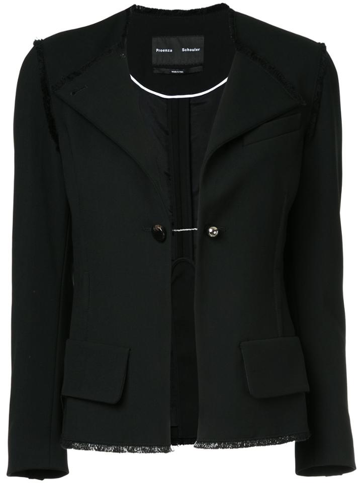 Proenza Schouler Asymmetrical Front Blazer - Black