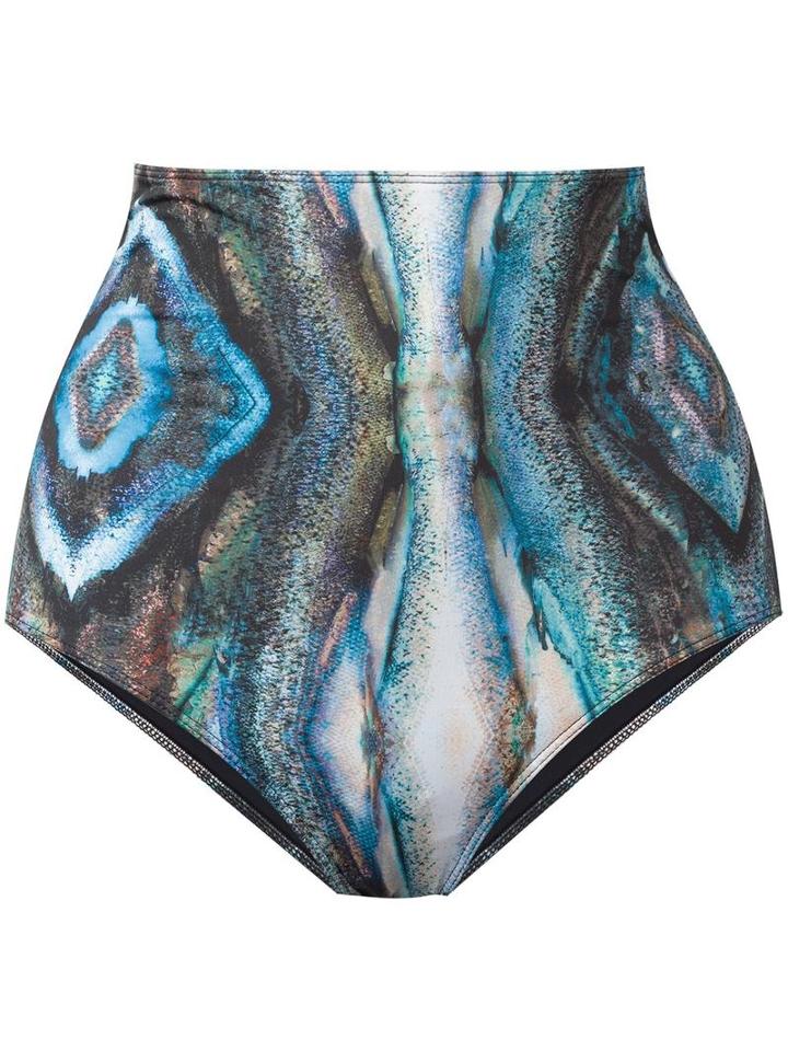 Mona 'amitola' High Waisted Bikini Bottom, Women's, Size: Large, Green, Polyester/spandex/elastane