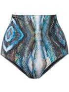 Mona 'amitola' High Waisted Bikini Bottom, Women's, Size: Large, Green, Polyester/spandex/elastane