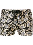 Moschino Teddy Bear Print Swimming Shorts - Black