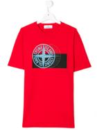 Stone Island Junior Layered Logo Print T-shirt