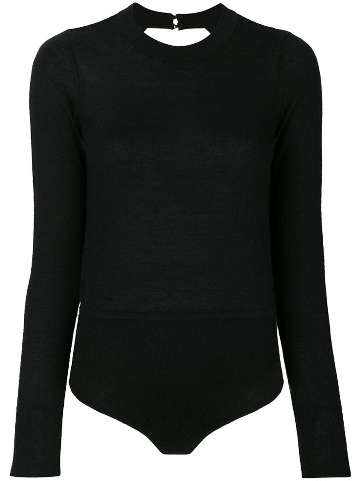 Le Kasha Cashmere Bodysuit - Black