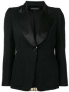 Ann Demeulemeester Striped Blazer Back Jacket - Black