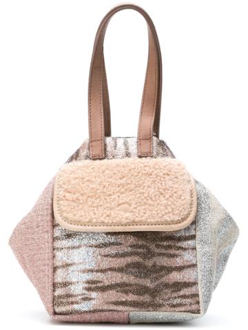 Carmina Campus Metallic Mini Bucket Bag