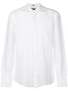 Fay Band Collar Shirt - White