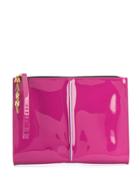 Marni Letter Chain Glossy Clutch - Pink