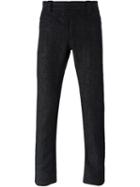Haider Ackermann Straight Leg Trousers, Men's, Size: Medium, Black, Cotton/acrylic/wool