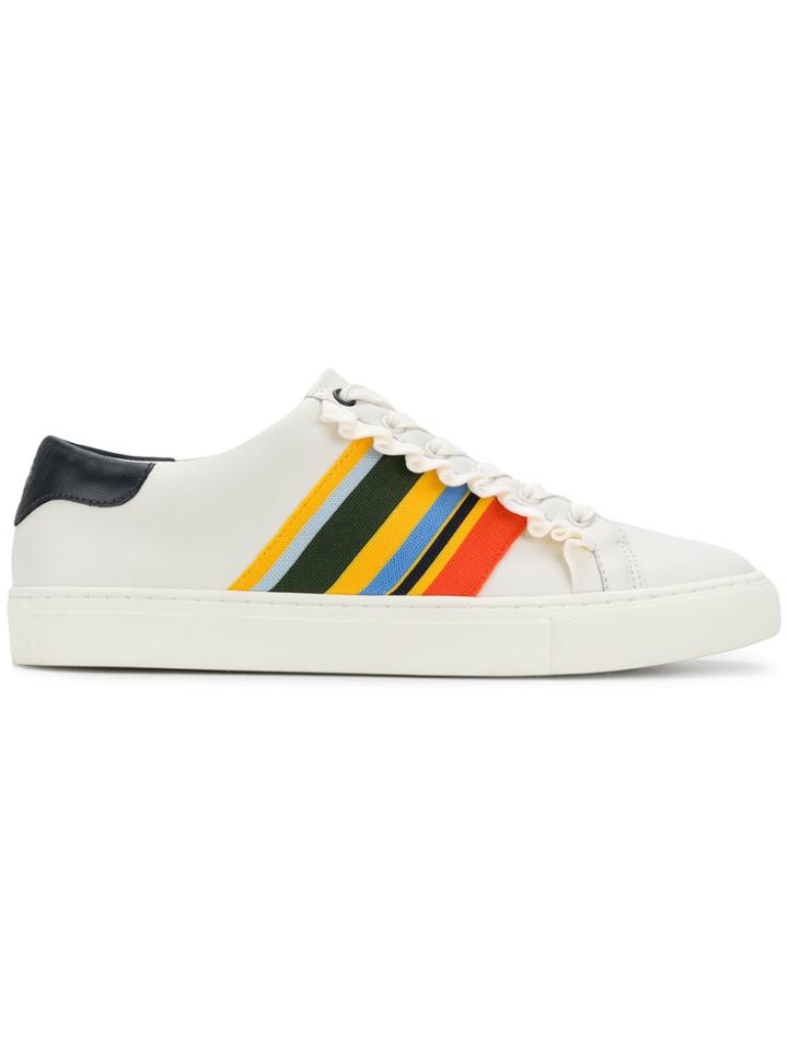 Tory Burch Ruffle Trim Sneakers - White