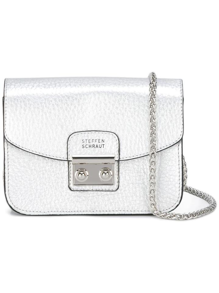 Steffen Schraut Metallic (grey) Shoulder Bag, Women's, Cotton/leather