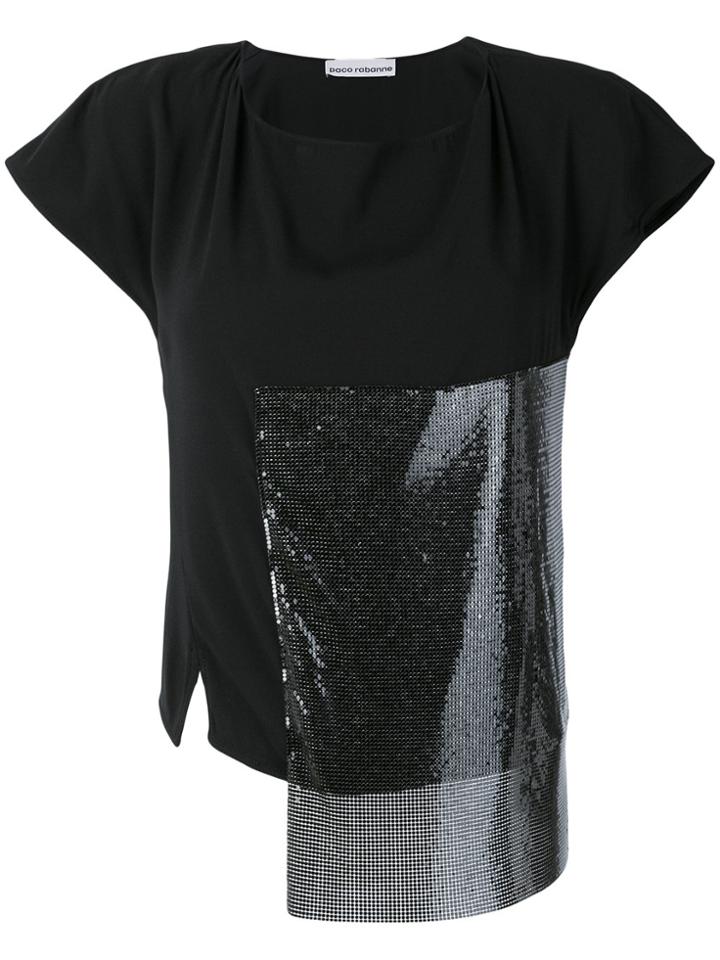 Paco Rabanne Patchwork T-shirt - Black