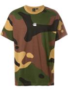 G-star Camouflage Print T-shirt - Brown