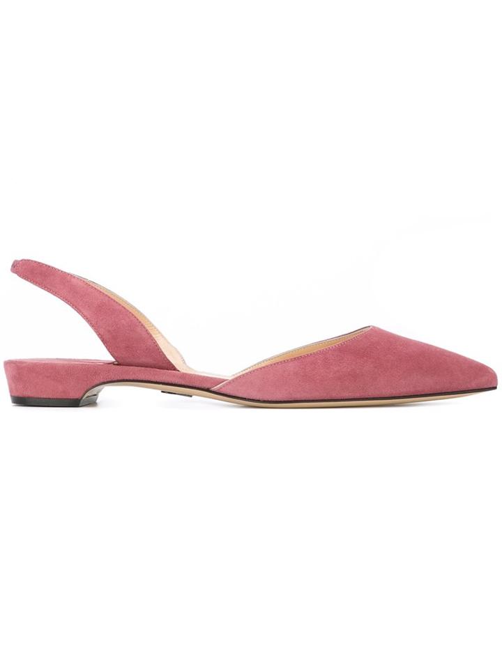 Paul Andrew Pointed Toe Ballerinas