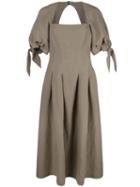 Mara Hoffman Kalilah Puffed-sleeve Dress - Grey