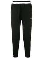 Kappa Tapered Jogging Bottoms - Black