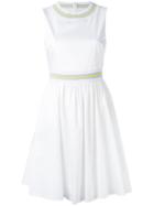 Blugirl - Flared Sleeveless Dress - Women - Cotton/polyester/spandex/elastane - 40, White, Cotton/polyester/spandex/elastane