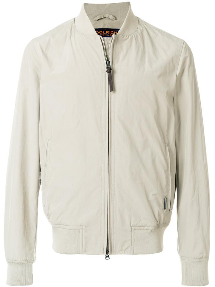 Woolrich Zipped Fitted Jacket - Nude & Neutrals