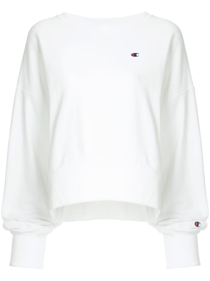 Champion Logo Sweatshirt - White