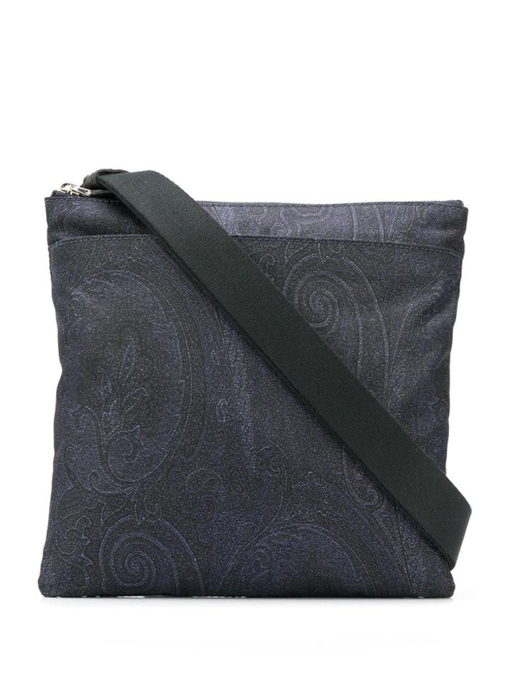 Etro Paisley Embroidered Bag - Blue