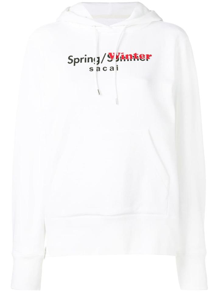 Sacai Spring/winter Hoodie - White