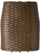 Jay Ahr Lattice Mini Skirt