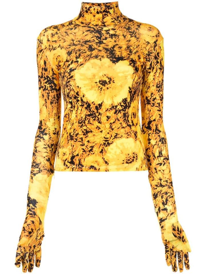 Richard Quinn Turtle Neck Jumper - Yellow