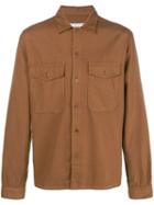Ami Paris Camp Collar Overshirt - Brown