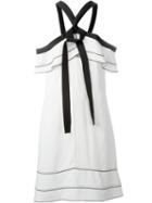 Proenza Schouler Off-shoulder Flared Dress, Women's, Size: 6, White, Acetate/viscose/silk