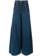 Martine Rose Wide Leg Jeans - Blue