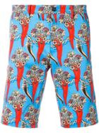 Dolce & Gabbana Printed Bermuda Shorts - Blue