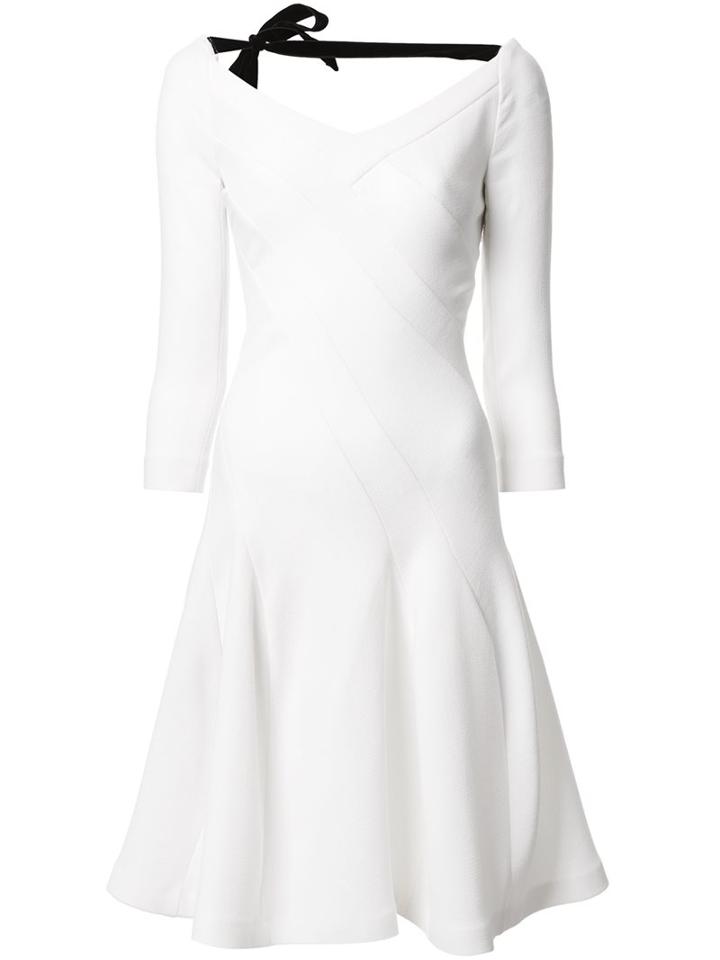 Roland Mouret 'curtis' Dress, Women's, Size: 10, White, Wool