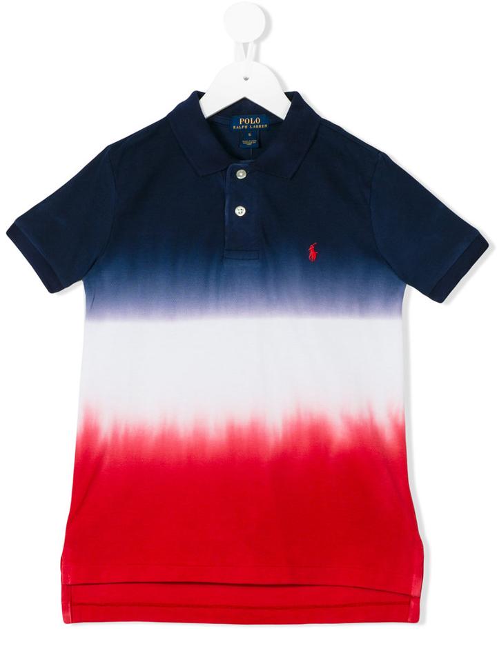 Ralph Lauren Kids - Degradé Effect Polo Shirt - Kids - Cotton - 3 Yrs, Blue