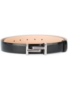 Tod's Silver-tone Hardware Belt, Men's, Size: 90, Black, Leather
