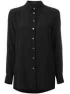 Agnona Plain Shirt, Women's, Size: 44, Black, Silk