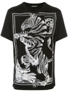 Roberto Cavalli Graphic Print T-shirt - Grey