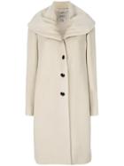 Armani Collezioni Casual Single-breasted Coat - Nude & Neutrals