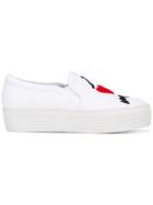 Joshua Sanders Platform Slip On Sneakers - White