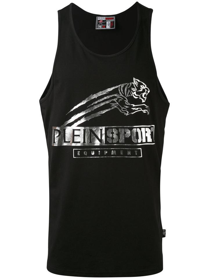Plein Sport - Logo Print Vest - Men - Cotton - M, Black