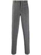 Neil Barrett Tapered Check Trousers - Grey