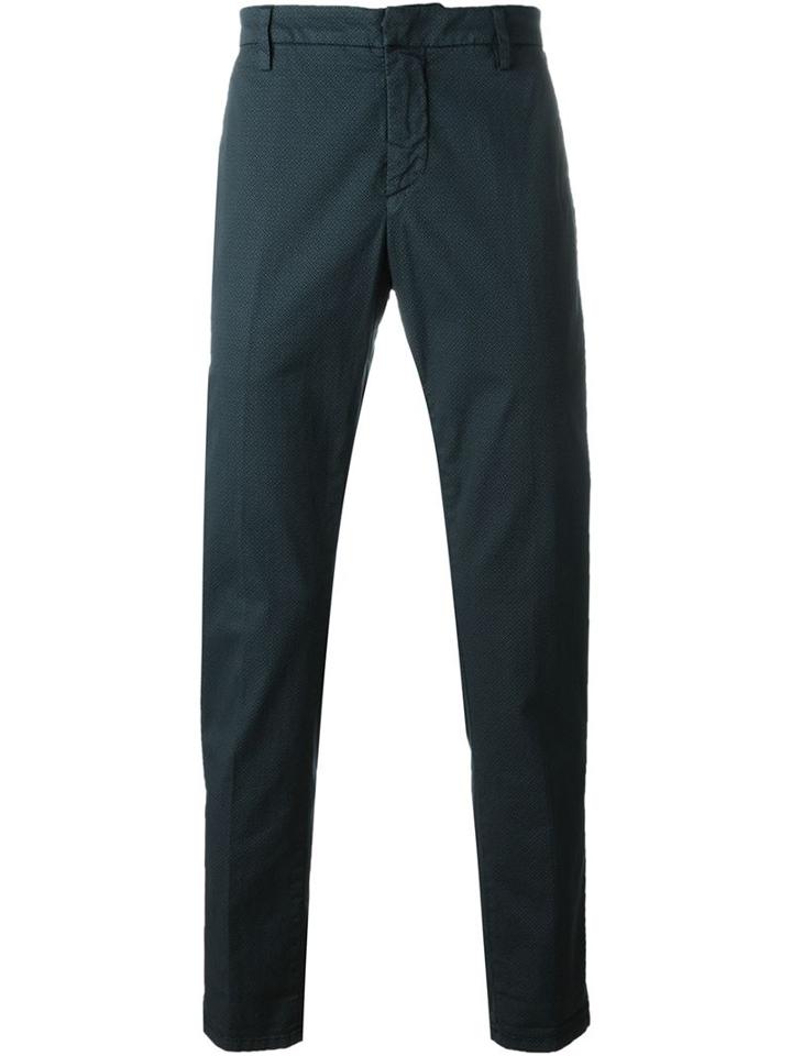 Dondup Classic Chinos, Men's, Size: 36, Blue, Cotton/spandex/elastane