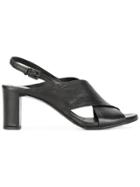 Del Carlo Sling-back Sandals - Black