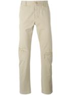 Saint Laurent Straight Leg Chinos - Nude & Neutrals