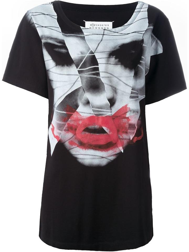 Maison Margiela Abstract Face Print T-shirt