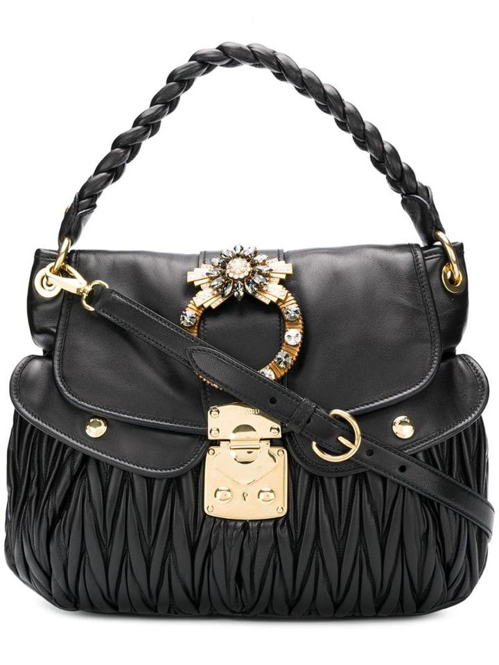 Miu Miu Coffer Tote Bag - Black