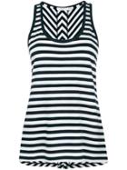 Rag & Bone Kat Slipt Back Tank Top - Blue