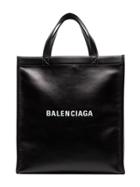 Balenciaga Large Leather Tote Bag - Black