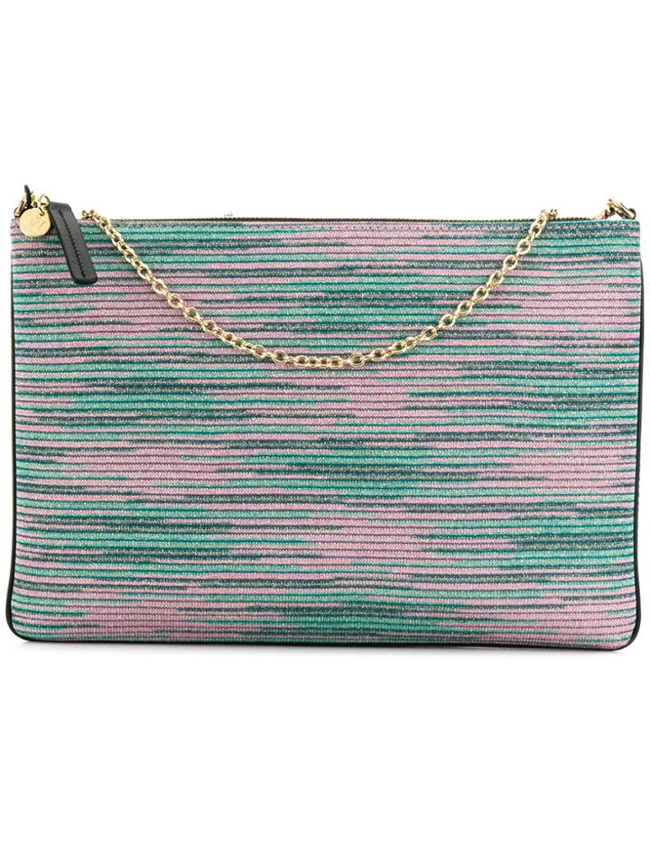M Missoni Striped Clutch Bag - Multicolour