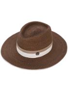 Maison Michel - Wide Brim Hat - Women - Straw - S, Brown, Straw